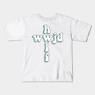 hwlf x wwjd cross Kids T-Shirt